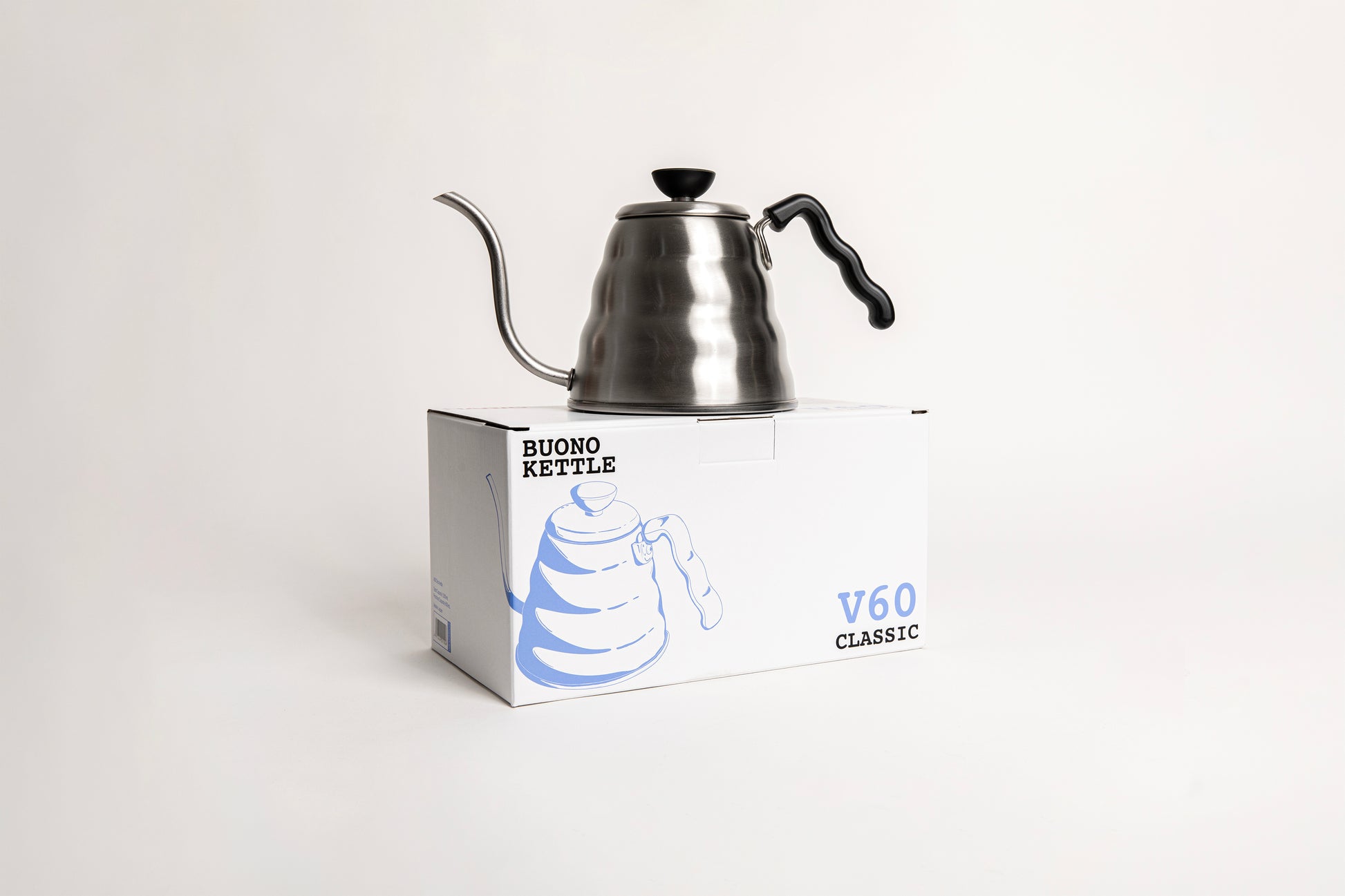 V60 Buono Drip Kettle 1.2L Silver, VKB-120HSV