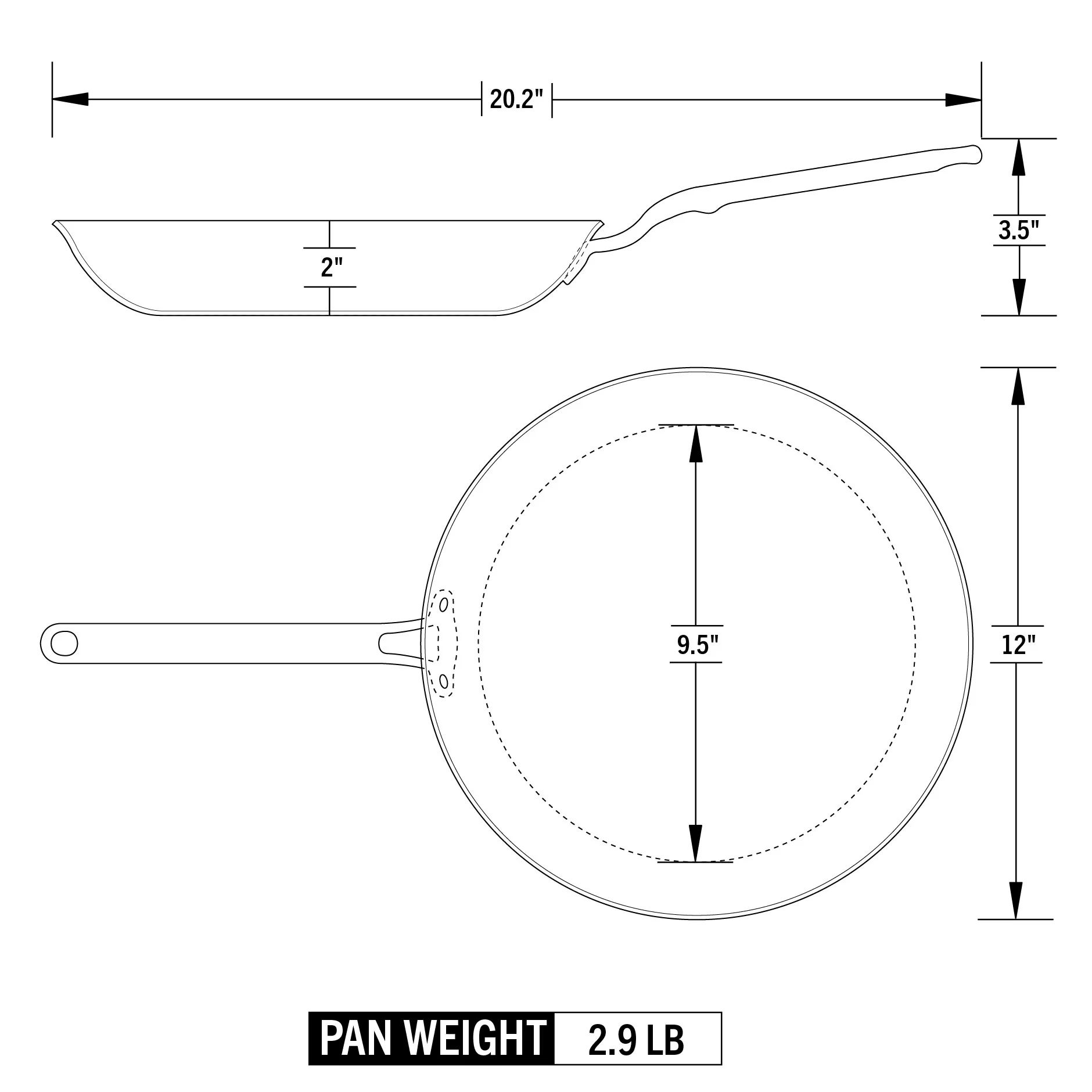 Eater x Heritage Steel 12-Inch Fry Pan view 4