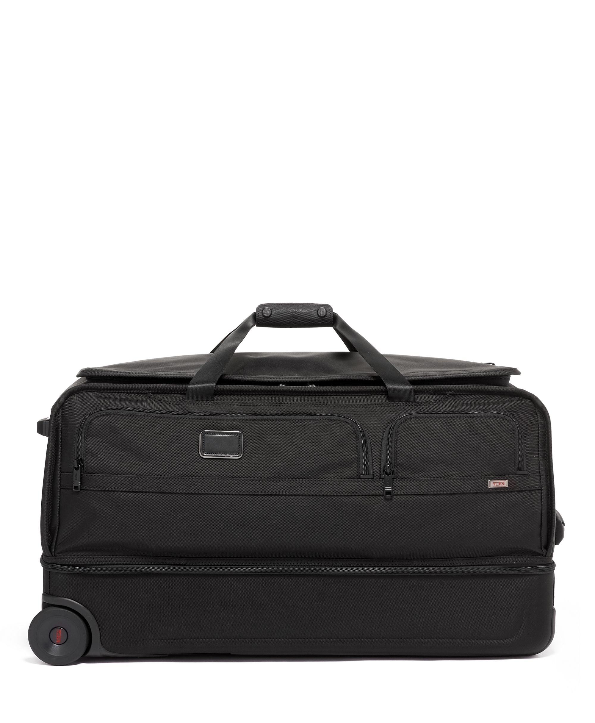 Alpha 3 Large Split 2-Wheeled Duffel, Black