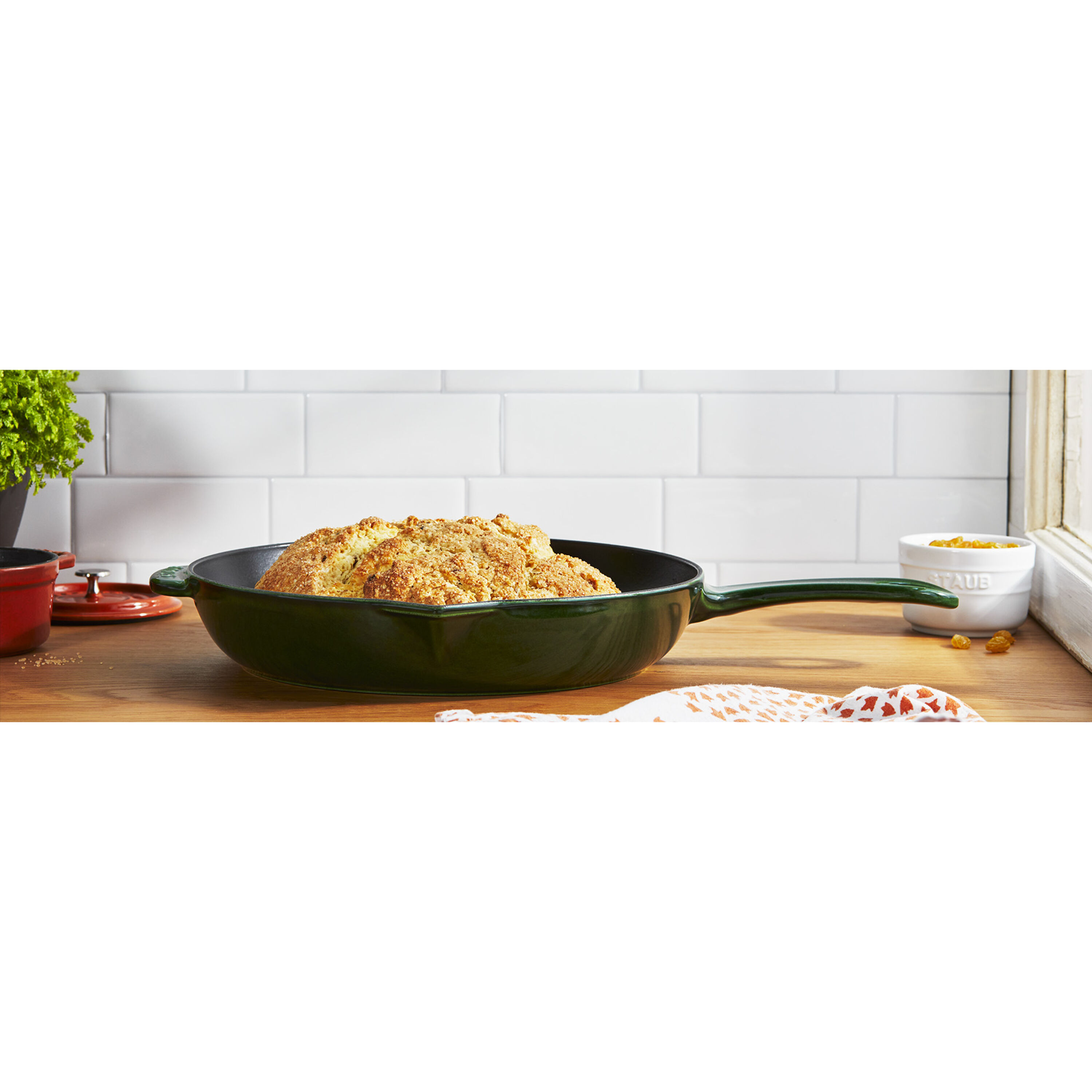 Cast Iron 12-Inch Fry Pan, Basil view 3