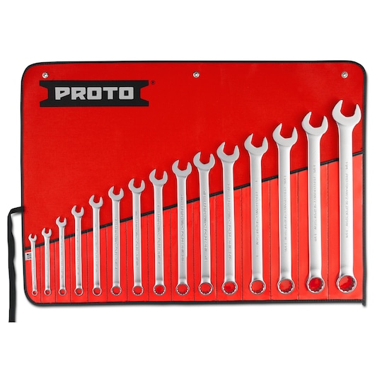 J1200FASD 15-Piece 12-Point Satin Combination Wrench Set
