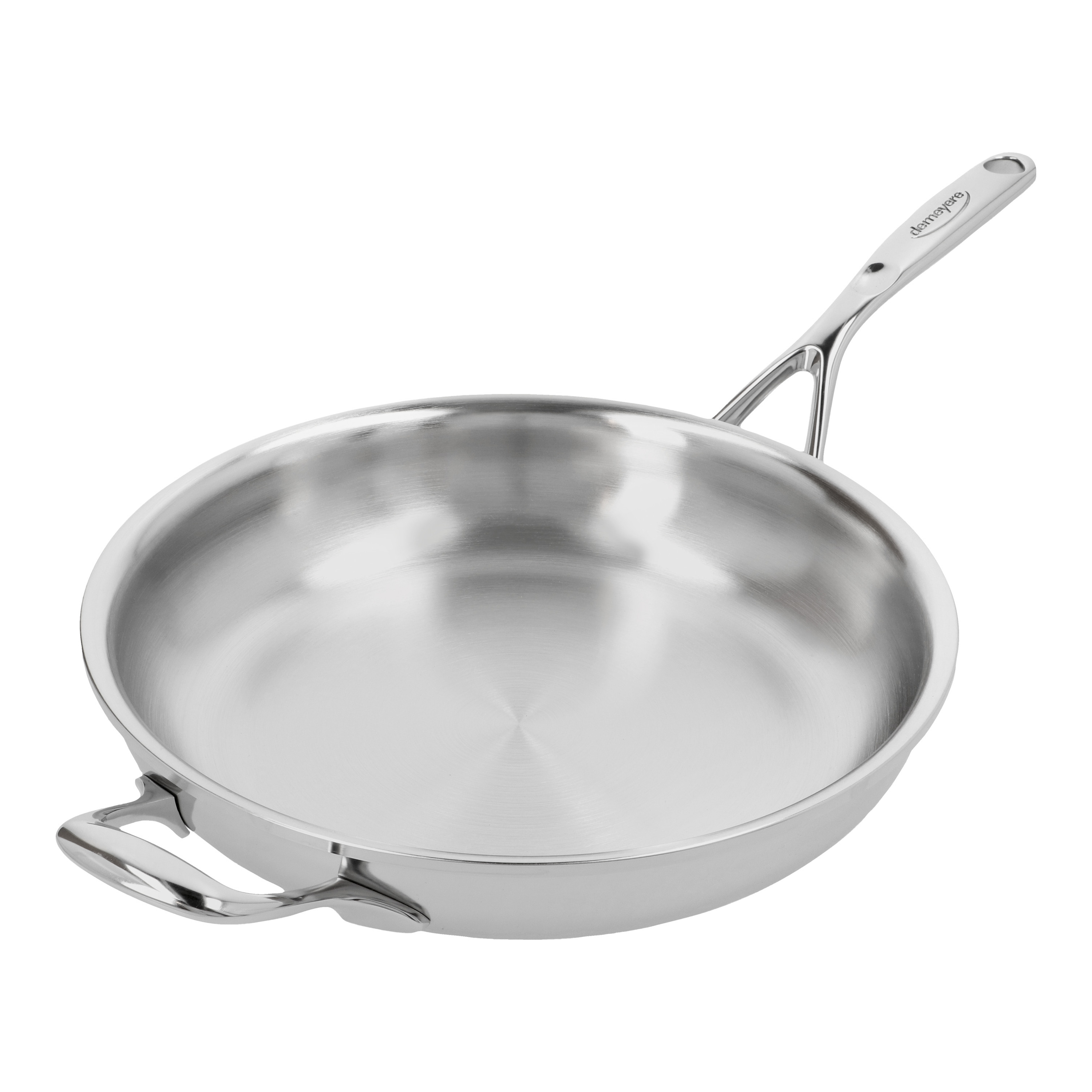 Atlantis 11-Inch 18/10 Stainless Steel Proline Fry Pan with Helper Handle view 2