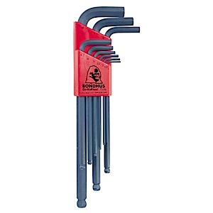 10999 9-Piece Metric Ball End L-Wrench Set in Repair-Friendly Home Toolkit