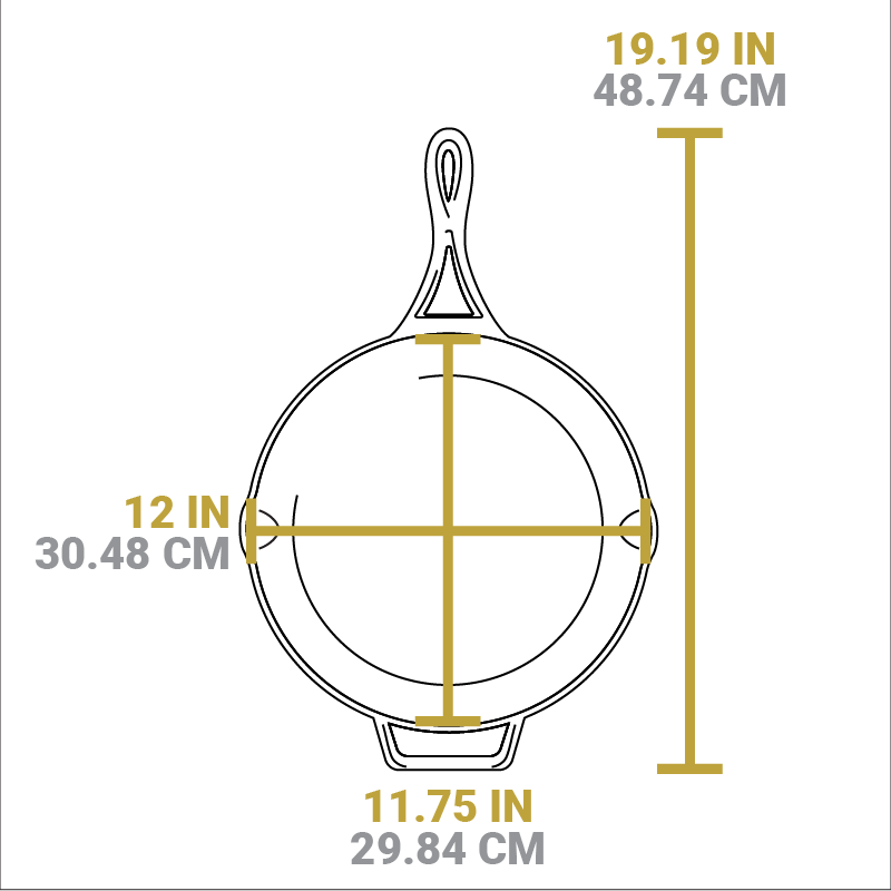 Blacklock 12 Inch Lightweight Cast Iron Skillet view 2