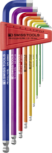 PB 212.LH-10 RB Rainbow Long Ball-End Hex Key Set