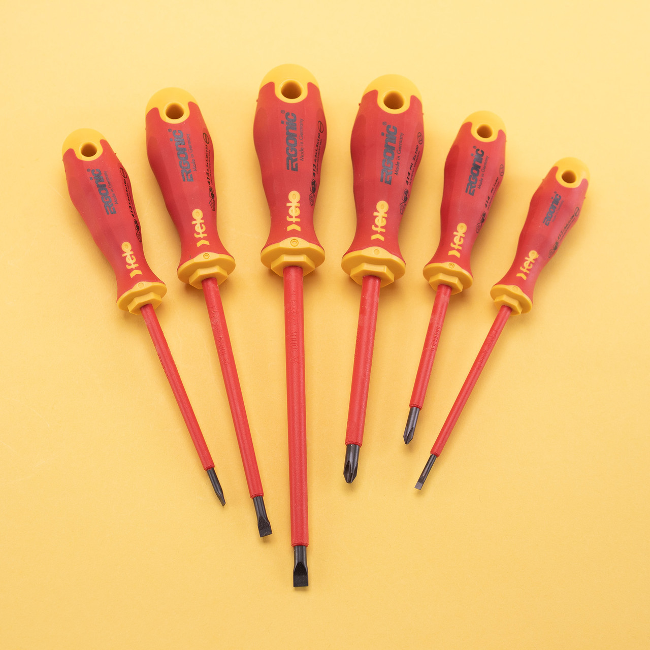 53169 Ergonic VDE Insulated 6-Piece Screwdriver Set