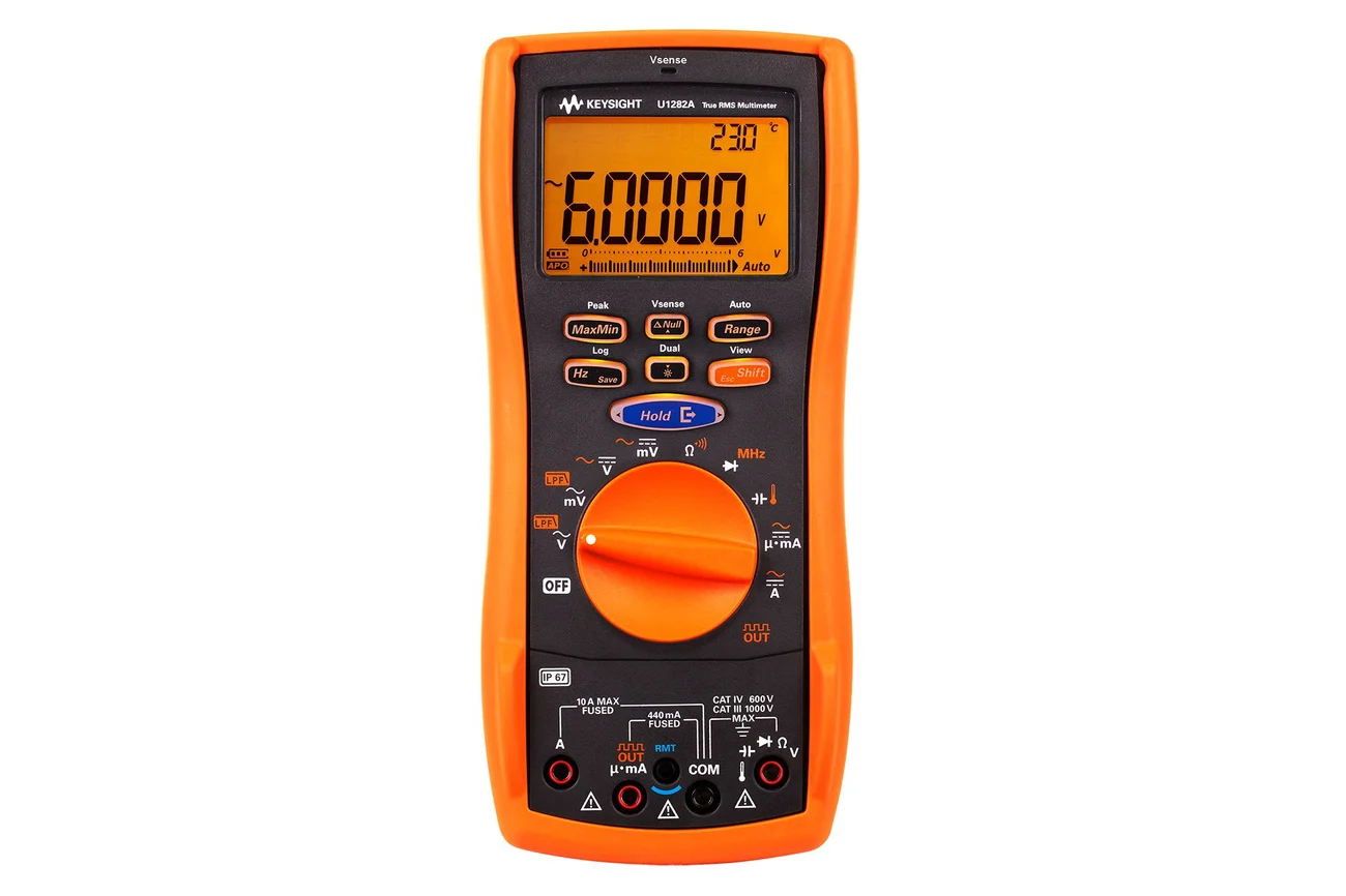 U1282A 60,000-Count IP67 Handheld Multimeter