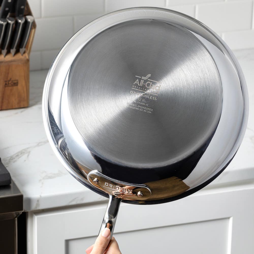 D3® Stainless 3-Ply Bonded Cookware Fry Pan, 12 Inch view 3